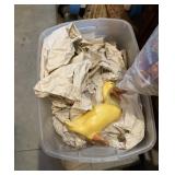 Tote of Ceramic Ducks, Swans & More