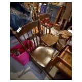 2 Antique Chairs & Chair Cushions