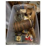 Tote of Vintage Collectibles & Miscellaneous Kitch