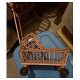 Wicker Doll Buggy