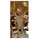 Large Wood Jointed Man Figure