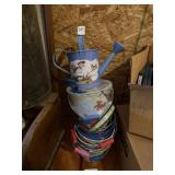 Lot of Toy Sand Pails & Sprinkle Can