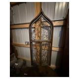 Decorative Metal Wood Window