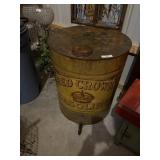 Red Crown Gasoline Drum