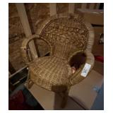 Childs / Doll Wicker Fan Back Chair