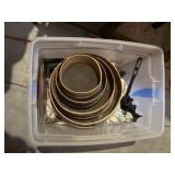 Tote of Misc Antiques & Collectibles