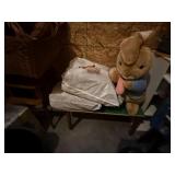 Childs Play Table, Large Stuffed Rabbit & Miscella