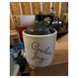 Stoneware Crock Jug Cookie Jar