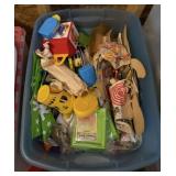 Tote of Toys & Miscellaneous Collectibles
