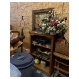 Oak Bookshelf  & Miscellaneous Contents