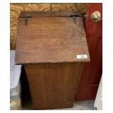 Wood Lift Top Trash Bin