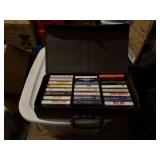 Case of Vintage Music Cassettes