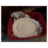 Tote of Kitchenwares & Miscellaneous Collectibles