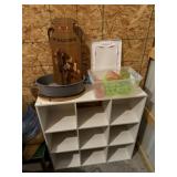 Cube Storage Shelf Unit & Miscellaneous Contents