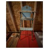 Vintage Metal Doll High Chair
