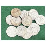 15- Silver Washington Quarters