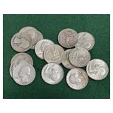 15- Silver Washington Quarters