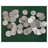 52- Silver Roosevelt Dimes