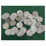 42 Silver Mercury Dimes