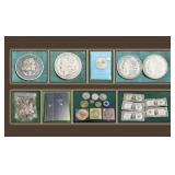 SILVER DOLLARS, SILVER HALVES & OTHER COLLECTIBLE COINS