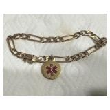 14k Gold Italian Medical Bracelet