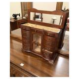 Dresser Top Jewelry Chest & Contents
