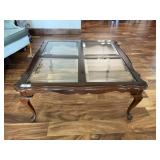 Square Beveled Glass Coffee Table