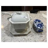 Ironstone Tureen & Asian Dish
