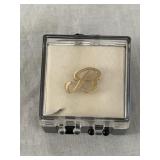 14K Gold "B" Pin