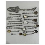 Bag of Ornate Antique Flatware