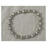 Sterling Silver White Sapphire Bracelet