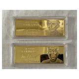 24K Plated Presidential Collectibles