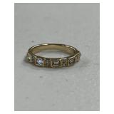 White Sapphire Wedding Ring