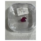 Pear Ruby Collectors Gemstone