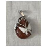 Sandstone Butterfly Pendant