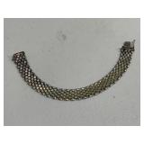 Sterling Silver Panther Link Bracelet