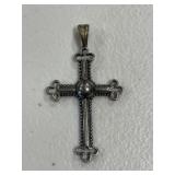 Sterling Silver Large Cross Pendant