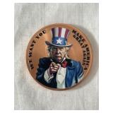 Painted  Copper Trump Proof Coin
