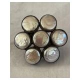 Sterling Silver Mother of Pearl Flower Ring