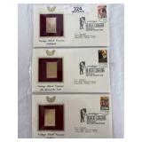 Three 24k Stamp & 1st Day Issue Set