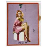 Vintage Pin-Up Girl Trading Card