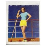 Vintage Pin-Up Girl Trading Card