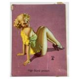 Vintage Pin-Up Girl Trading Card