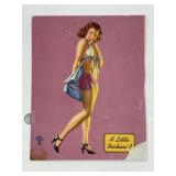 Vintage Pin-Up Girl Trading Card