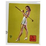 Vintage Pin-Up Girl Trading Card