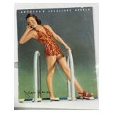 Vintage Pin-Up Girl Trading Card
