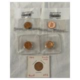 5 Lincoln Cents