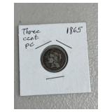 1865 Three Cent Nickel