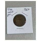 1864 Two Cent Piece