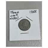 1866 Three Cent Nickel